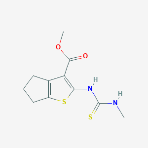 methyl 2-(methylcarbamothioylamino)-5,6-dihydro-4H-cyclopenta[b]thiophene-3-carboxylate