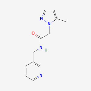 2-(5-methylpyrazol-1-yl)-N-(pyridin-3-ylmethyl)acetamide