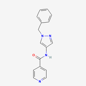 N-(1-benzylpyrazol-4-yl)pyridine-4-carboxamide