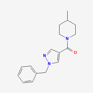 (1-Benzylpyrazol-4-yl)-(4-methylpiperidin-1-yl)methanone