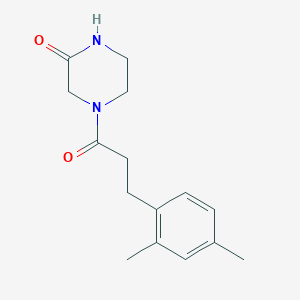 4-[3-(2,4-Dimethylphenyl)propanoyl]piperazin-2-one