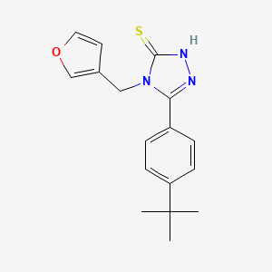 3-(4-tert-butylphenyl)-4-(furan-3-ylmethyl)-1H-1,2,4-triazole-5-thione