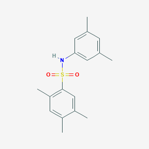 molecular formula C17H21NO2S B7523031 N-(3,5-dimethylphenyl)-2,4,5-trimethylbenzene-1-sulfonamide 