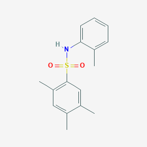 molecular formula C16H19NO2S B7523063 2,4,5-trimethyl-N-(2-methylphenyl)benzenesulfonamide 