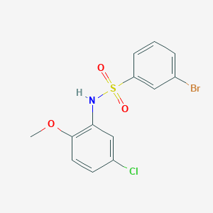 3-bromo-N-(5-chloro-2-methoxyphenyl)benzenesulfonamide