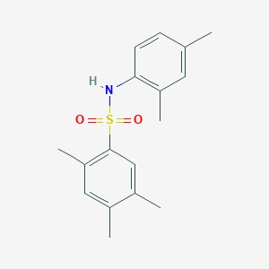 molecular formula C17H21NO2S B7523072 N-(2,4-dimethylphenyl)-2,4,5-trimethylbenzene-1-sulfonamide 