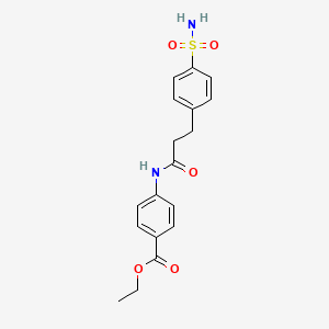 Ethyl 4-[3-(4-sulfamoylphenyl)propanoylamino]benzoate