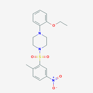 1-(2-Ethoxyphenyl)-4-(2-methyl-5-nitrobenzenesulfonyl)piperazine