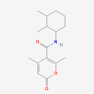 molecular formula C16H23NO3 B7523168 N-(2,3-dimethylcyclohexyl)-2,4-dimethyl-6-oxopyran-3-carboxamide 