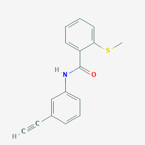 N-(3-ethynylphenyl)-2-methylsulfanylbenzamide