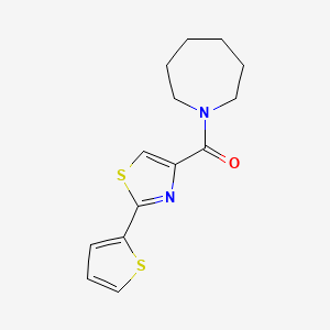 Azepan-1-yl-(2-thiophen-2-yl-1,3-thiazol-4-yl)methanone