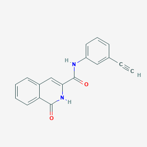 N-(3-ethynylphenyl)-1-oxo-2H-isoquinoline-3-carboxamide