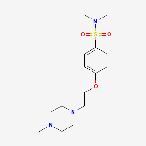 N,N-dimethyl-4-[2-(4-methylpiperazin-1-yl)ethoxy]benzenesulfonamide