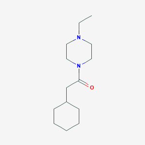 2-Cyclohexyl-1-(4-ethylpiperazin-1-yl)ethanone