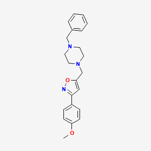 5-[(4-Benzylpiperazin-1-yl)methyl]-3-(4-methoxyphenyl)-1,2-oxazole