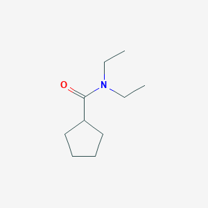 molecular formula C10H19NO B7523278 N,N-二乙基环戊烷甲酰胺 