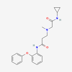 3-[[2-(cyclopropylamino)-2-oxoethyl]-methylamino]-N-(2-phenoxyphenyl)propanamide