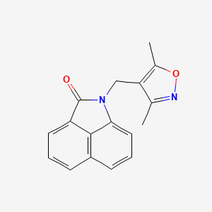 molecular formula C17H14N2O2 B7523337 1-[(3,5-Dimethyl-1,2-oxazol-4-yl)methyl]benzo[cd]indol-2-one 