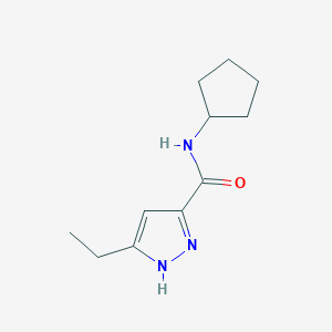 N-cyclopentyl-5-ethyl-1H-pyrazole-3-carboxamide