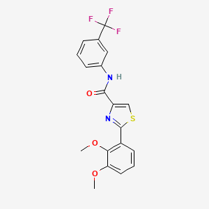 2-(2,3-dimethoxyphenyl)-N-[3-(trifluoromethyl)phenyl]-1,3-thiazole-4-carboxamide