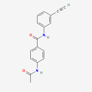 4-(acetylamino)-N-(3-ethynylphenyl)benzamide