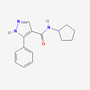 N-cyclopentyl-5-phenyl-1H-pyrazole-4-carboxamide