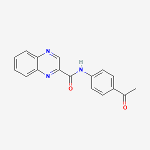 N-(4-acetylphenyl)quinoxaline-2-carboxamide