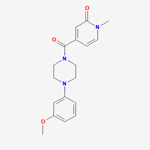 4-[4-(3-Methoxyphenyl)piperazine-1-carbonyl]-1-methylpyridin-2-one