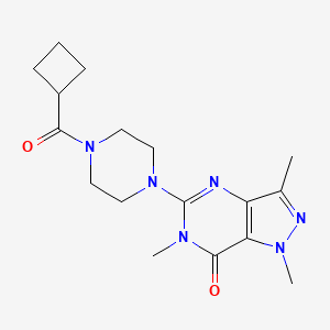 5-[4-(Cyclobutanecarbonyl)piperazin-1-yl]-1,3,6-trimethylpyrazolo[4,3-d]pyrimidin-7-one