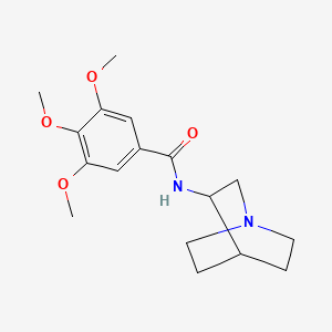 molecular formula C17H24N2O4 B7523450 N-(1-azabicyclo[2.2.2]oct-3-yl)-3,4,5-trimethoxybenzamide 