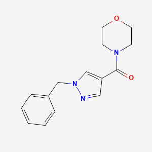 molecular formula C15H17N3O2 B7523505 (1-Benzylpyrazol-4-yl)-morpholin-4-ylmethanone 