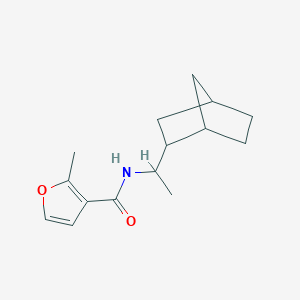 molecular formula C15H21NO2 B7523526 N-[1-(2-bicyclo[2.2.1]heptanyl)ethyl]-2-methylfuran-3-carboxamide 