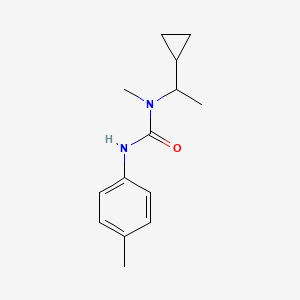 1-(1-Cyclopropylethyl)-1-methyl-3-(4-methylphenyl)urea