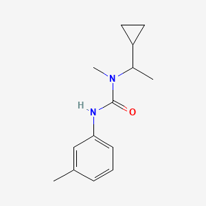 1-(1-Cyclopropylethyl)-1-methyl-3-(3-methylphenyl)urea