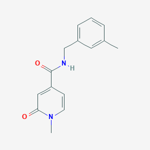 molecular formula C15H16N2O2 B7523615 1-methyl-N-[(3-methylphenyl)methyl]-2-oxopyridine-4-carboxamide 