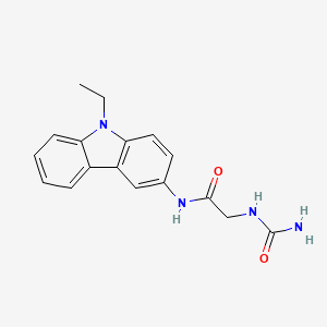 molecular formula C17H18N4O2 B7523636 2-(carbamoylamino)-N-(9-ethylcarbazol-3-yl)acetamide 