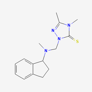 2-[[2,3-dihydro-1H-inden-1-yl(methyl)amino]methyl]-4,5-dimethyl-1,2,4-triazole-3-thione