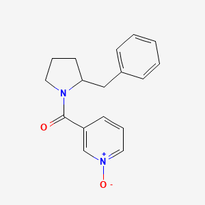 molecular formula C17H18N2O2 B7523775 (2-Benzylpyrrolidin-1-yl)-(1-oxidopyridin-1-ium-3-yl)methanone 