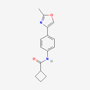 N-[4-(2-methyl-1,3-oxazol-4-yl)phenyl]cyclobutanecarboxamide