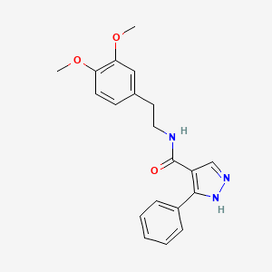 N-[2-(3,4-dimethoxyphenyl)ethyl]-5-phenyl-1H-pyrazole-4-carboxamide