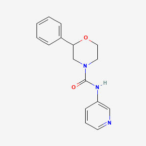 2-phenyl-N-pyridin-3-ylmorpholine-4-carboxamide