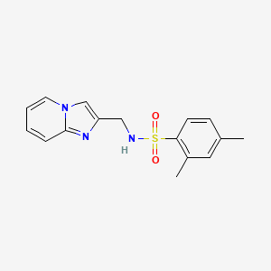 molecular formula C16H17N3O2S B7523856 N-(imidazo[1,2-a]pyridin-2-ylmethyl)-2,4-dimethylbenzenesulfonamide 