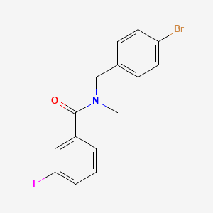 N-[(4-bromophenyl)methyl]-3-iodo-N-methylbenzamide