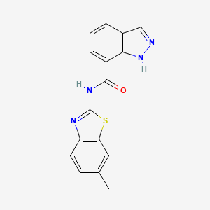 N-(6-methyl-1,3-benzothiazol-2-yl)-1H-indazole-7-carboxamide