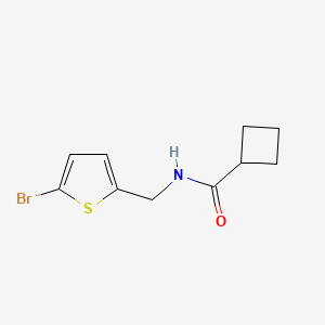 N-[(5-bromothiophen-2-yl)methyl]cyclobutanecarboxamide