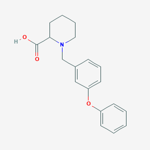 1-[(3-Phenoxyphenyl)methyl]piperidine-2-carboxylic acid