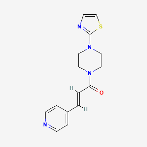 (E)-3-pyridin-4-yl-1-[4-(1,3-thiazol-2-yl)piperazin-1-yl]prop-2-en-1-one