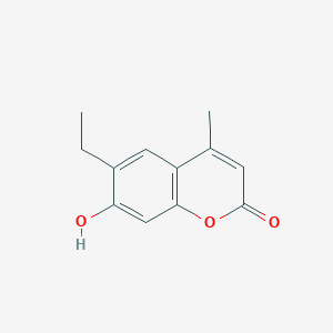 molecular formula C12H12O3 B075240 6-乙基-7-羟基-4-甲基-2H-色烯-2-酮 CAS No. 1484-73-7
