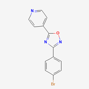 4-[3-(4-Bromophenyl)-1,2,4-oxadiazol-5-yl]pyridine