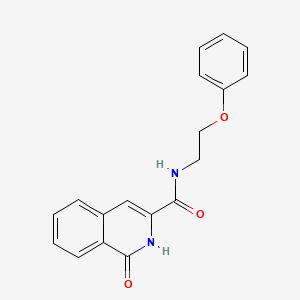 1-oxo-N-(2-phenoxyethyl)-2H-isoquinoline-3-carboxamide